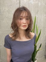 ガーデン 渋谷(GARDEN) ミディアム ニュアンスパーマ 顔周りカット 似合わせ