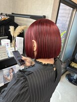 トリコ(ToricO)&nbsp;チェリーレッド　ワインレッド　ダブルカラー　ブリーチカラー