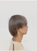 20代30代◎韓国風センターパート×グレージュ