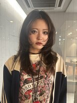 ノラ ヘアーサロン(NORA HAIR SALON)&nbsp;レイヤーハッシュカット顔周りブラウンカラー透明感カラー
