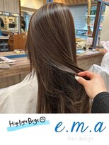 エマヘアデザイン(e.m.a Hair design) ハイライトベージュ