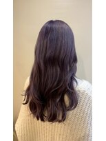パーミル ヘア クマモト(permille ‰ hair Kumamoto)&nbsp;ディープパープル×巻き髪