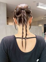 アルバム 新宿(ALBUM SHINJUKU) おくれ毛韓国ヘアロングオリーブベージュ_ba583881