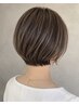 カット＋白髪ぼかしハイライト＋カラー　￥13550