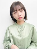 ★ナチュラルショートレイヤーボブミルクブラウンダークパープル