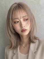 ソレイユトウキョウシブヤ(SOLEIL TOKYO shibuya)&nbsp;10.ハイトーンで魅せる！ミルクティーベージュ×顔周りレイヤー