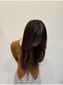 ツヤ感たっぷり♪レッドブラウンカラー