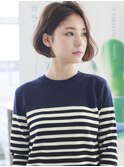 大人可愛いカジュアルボブ