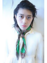 ブーケ(BOUQUET)&nbsp;小顔　暗めボルドー　ワンレンクラシカル　モード　クール