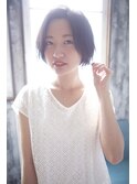 絶壁解消◎黒髪前下がりショートボブ【グランアージュ錦糸町】