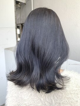 シュリット(schritt) ◎ブリーチなしネイビーグレージュ◎渋谷韓国ヘア村田裕幸