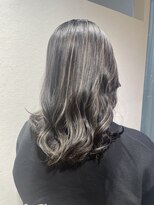 エヌプラス(N+)&nbsp;くびれヘアアプリコットオレンジ夏ハイライトカラー