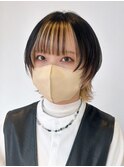 ボブくびれウルフ_チェリーブラウンフェミニンロング_ba427691