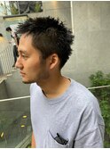 【園田雄史】黒髮×バズカット/おしゃれ坊主/メンズワイルド短髪