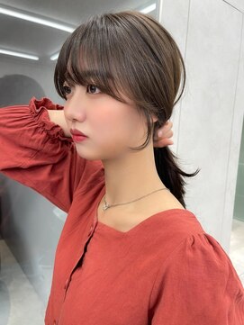 ロンド マーレ 天神大名店(Lond mare) 韓国ヘア　ロングヘア　レイヤーカット　前髪カット　くびれ巻き
