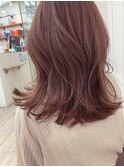 ブリーチ必須☆柔らかピンクブラウン