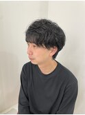 メンズマッシュショートパーマ