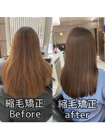 クロス(CROSS)&nbsp;縮毛矯正Before/after