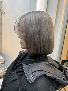 ヘアカロン 熊本本店(Hair CALON) グレージュ/顔まわりカット/韓国