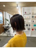 切りっぱなしボブ
