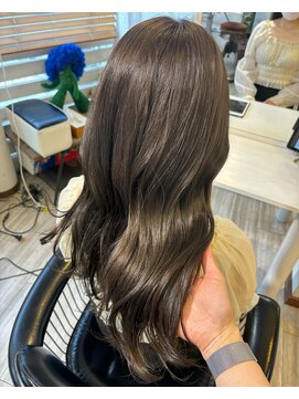 フラバー(flover) ブリーチなしダブルカラー暗めグレージュ【miyabi】