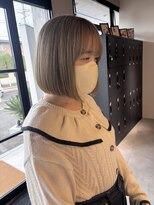 ビーストバイブランカ 刈谷三河安城(BEEst by BLANCA)&nbsp;ミルクティーベージュ×切りっぱなしボブ