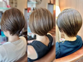 グランリュクス(GRANLUXE)の写真/【小顔見せカットで満足度◎】大人可愛い愛されショートボブなら【GRANLUXE】にお任せ◇