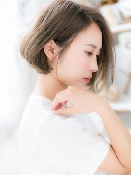 モッズヘア 越谷(mod's hair) アシンメトリー前下がり無造作ナチュラルボブh3越谷20代30代40代