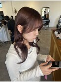 20代10代韓国風艶カラーレッドブラウン