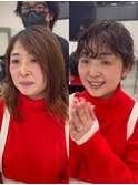 黒髪ショート30代40代50代白髪ぼかしショートボブ絶壁解消下村