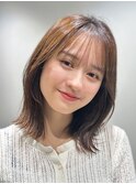 大人かわいい/レイヤーカット/シースルーバング/ボブ表参道
