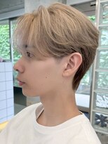 サンクマーケット 渋谷(cinq MARKET) 渋谷メンズカラーミルクティーベージュブラウンブリーチカラー◆