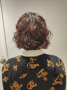 ボブパーマ/癖毛風パーマ/くるくるパーマ/ボブカット