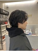 初パーマにもおすすめ！重めマッシュスタイル