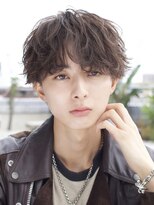 エデアンホンテン メンズサロン(EDEAN 本店 （旧：EDEAN 上通）)&nbsp;熊本ラウンドマッシュ無造作パーマシャドウツイスト