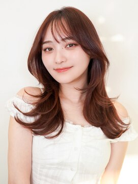 ラフィス ヘアー ルーム 難波本店(La fith hair room) 【La fith】くびれヘア×チョコレートベージュ × レイヤー