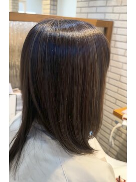 ハピネスフィール 宇治店(Happiness FEEL) 白髪ぼかしハイライトミディアムヘア