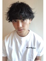 フィルムス 大阪本町(FILMS) men'sメンズダウンパーマナチュラルツーブロック/フェザーカット