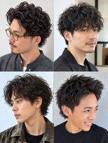 コラボエンリッチ(COLLABOENRICH)&nbsp;ツイストスパイラルパーマ/シャドウパーマ/メンズハイライト