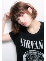 ユーフォリア 新宿通り(Euphoria)&nbsp;【Ｅｕｐｈｏｒｉａ】ルーズウェーヴに☆アレンジ風ボブ☆