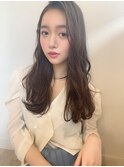 【山田】アフロートかきあげバング無造作カールモテハイライト