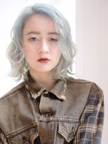 ウェーブボブ_くびれヘアビタミンカラーメルティカラー_38556