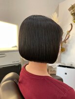 シークレットベースエヌ(Secret Base N)&nbsp;20代30代40代人気♪大人かわいい小顔ワンレンボブ＿黒髪ツヤ髪