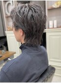 ツーブロック　ニュアンス　ウルフカット