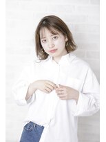 ルルディ バイ アフロディーテ銀座(luludi by APHRODITE)&nbsp;黒髪/グレーベージュ/レイヤーロング/前髪パーマ/銀座