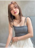 銀座　cheri透明感ベージュ×くびれレイヤー