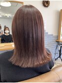 ほんのりピンクブラウン