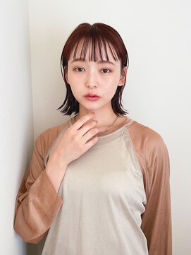 ユイル(Uil) 似合わせ小顔ボブ×暖色カラー デザインカラー