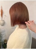 オレンジ×bob #オレンジカラー#ボブスタイル#三重県美容室