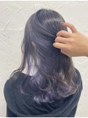 ラベンダーアメジストパープルアッシュインナーカラー原宿